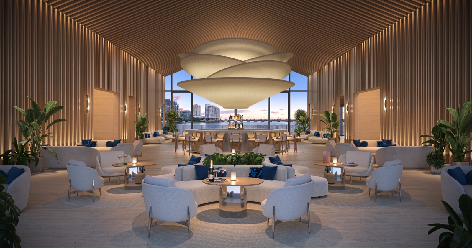 Indoor & outdoor Nobu Café with poolside service.